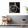 Bike: modern, big wall clock. Italian Design