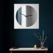 Mirror: modern, big wall clock. Italian Design