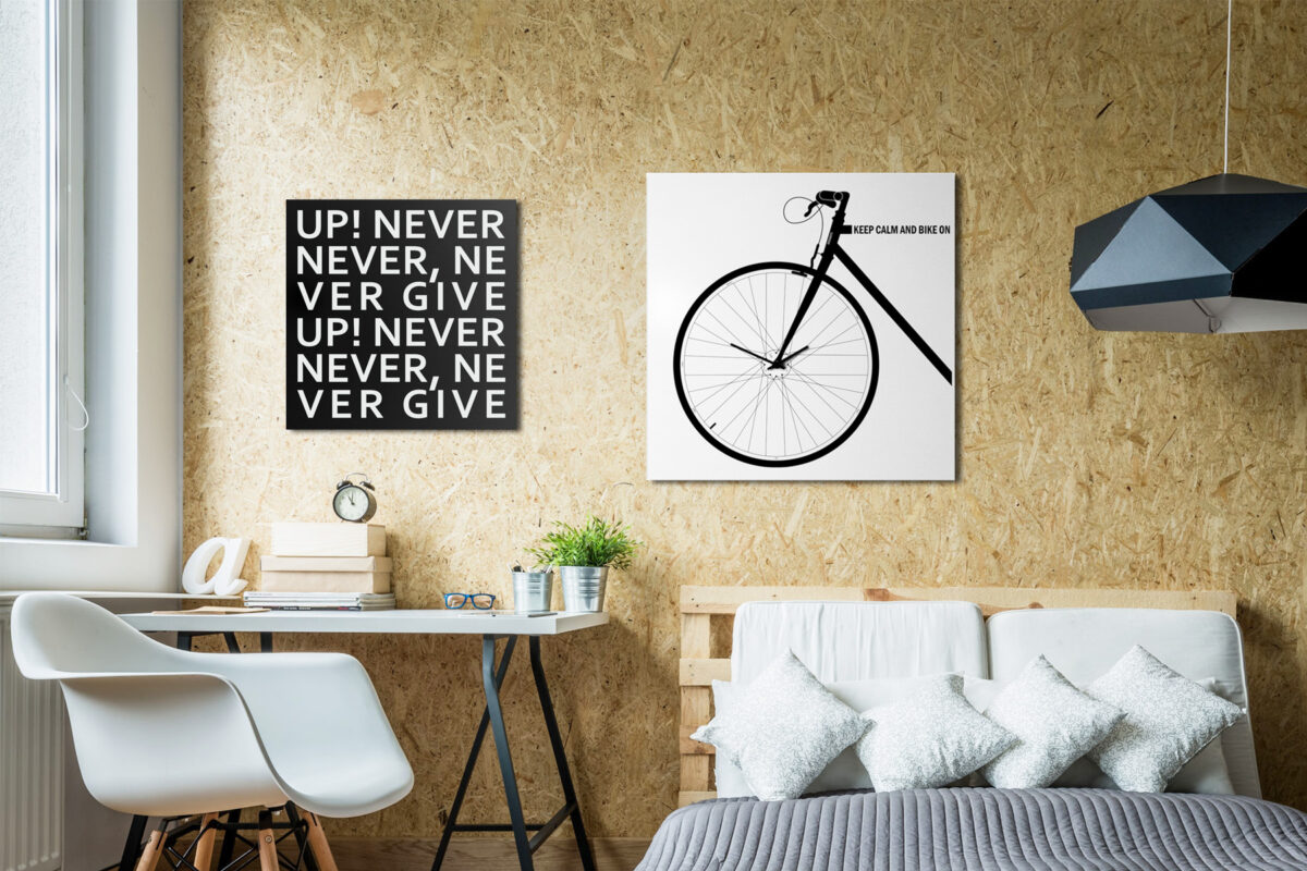 orologio da parete bicicletta moderno grande design bike clock